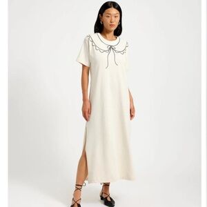 Eliza Faulkner Trompe L'oeil Maxi Dress